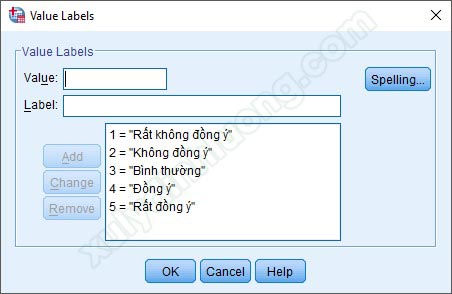 Mã hóa nhập liệu câu hỏi spss