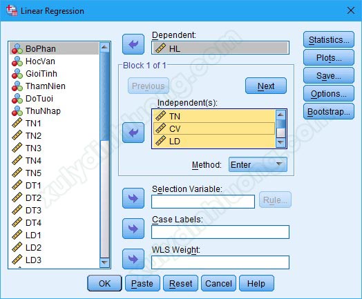 Hướng dẫn phân tích hồi quy đa biến trong SPSS dễ hiểu nhất