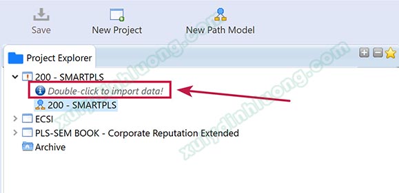 Cách vẽ mô hình đường dẫn trên SMARTPLS