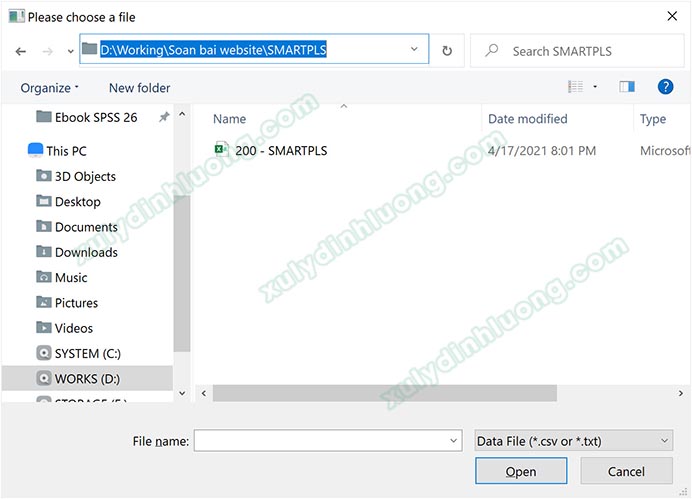 Cách vẽ mô hình đường dẫn trên SMARTPLS