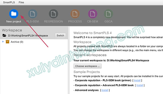 cách nhập dữ liệu vào smartpls4