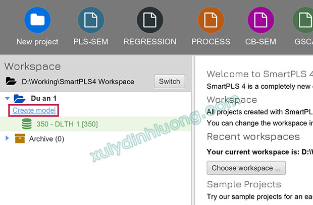 cách nhập dữ liệu vào smartpls4