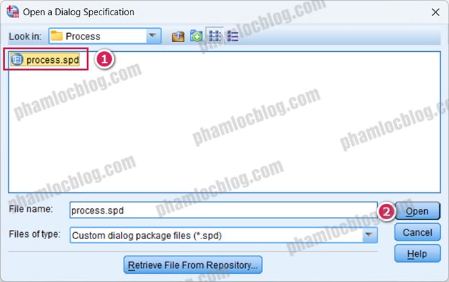 cai dat macro process spss