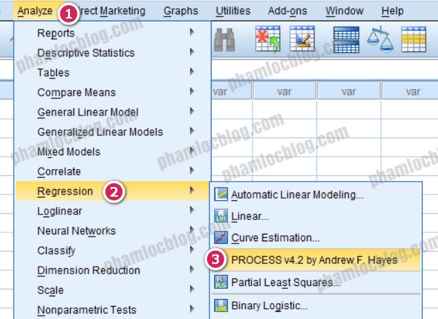 cài đặt process v4 spss